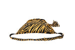 Black & Gold Zebra Print Italian Leather Cross Body Belt Bag