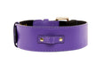 Load image into Gallery viewer, Purple Italian Leather Classic Collar

