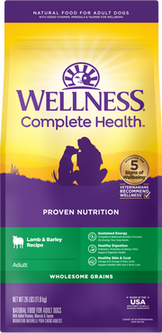 Wellness Complete Health Adult Lamb and Barely Dog Food 