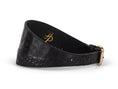 Load image into Gallery viewer, Black Croc 3” Wide Style Collar
