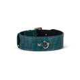 Load image into Gallery viewer, Teal and Black Snake Classic Collar
