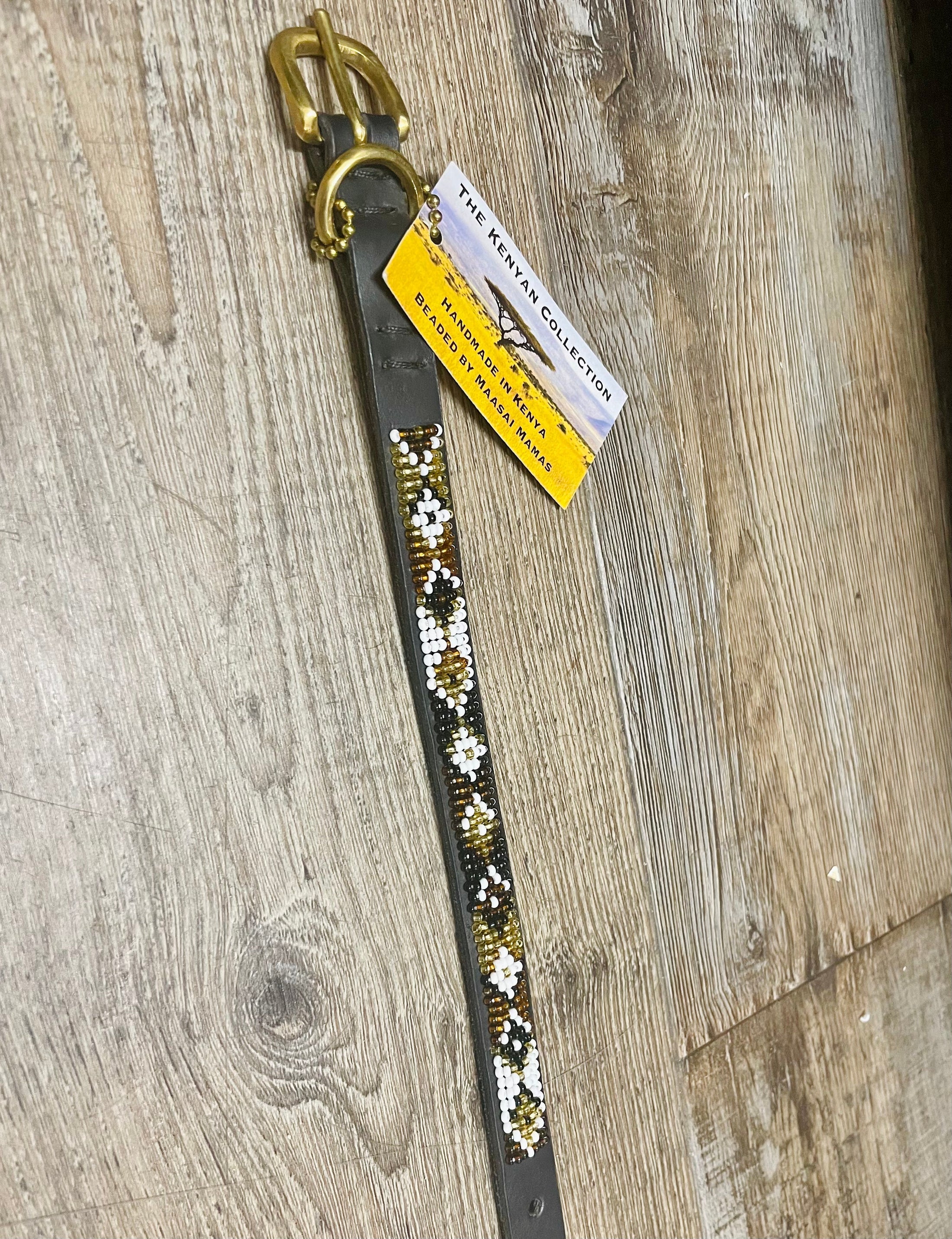 TKC Earth Argyle Beaded Dog Lead