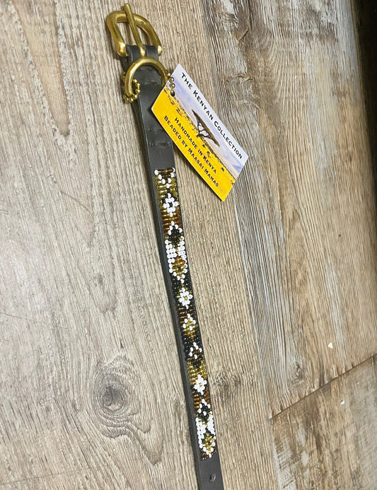 TKC Earth Argyle Beaded Dog Lead