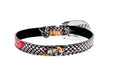 Load image into Gallery viewer, Pansy and Snake Print Embossed Italian Leather With Ornate Italian Hardware
