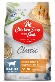 Chicken Soup Mature Chicken,Turkey and Brown Rice Dog Food 