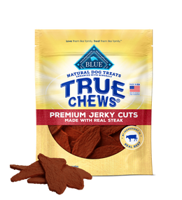 Blue Buffalo True Chews Jerky Cuts Real Steak Dog Treats (10oz) 