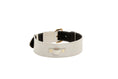 Load image into Gallery viewer, Iridescent Off White Snake Collar With Gold Classic Hardware
