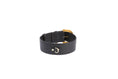 Load image into Gallery viewer, Black Italian Leather Collar With Glamorous Italian Hardware
