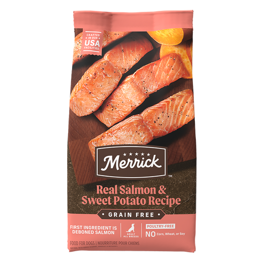 Merrick Grain Free Adult Salmon and Sweet Potato Dog Dry Food 