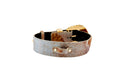 Load image into Gallery viewer, Rustic, Chic Hair On Hide Italian Leather With Ornate Swarovski Crystal Italian Hardware

