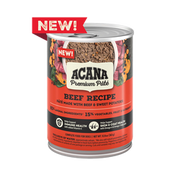 Acana Adult Grain Free Pate Beef Wet Dog Food (12.8oz) 