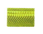 Neon Green Viper Snake Card Wallet
