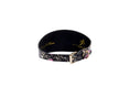 Load image into Gallery viewer, Black, White, Pink, Gold Snake 3” Wide Style Collar With Custom Starfish
