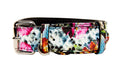 Load image into Gallery viewer, Floral, Scull, Snake Print Italian Leather Collar With Silver
