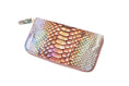 Load image into Gallery viewer, Iridescent Python Zip Wallet
