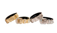 Load image into Gallery viewer, Stunning Set Of 4. Gold & Soft Pink/Silver Floral Italian Leather Collars
