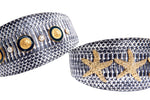 Nautical Collection. White & Navy Snake Set Of 2
