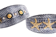 Nautical Collection. White & Navy Snake Set Of 2