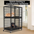 Load image into Gallery viewer, 31" Two-Tier Dog Crate 46A
