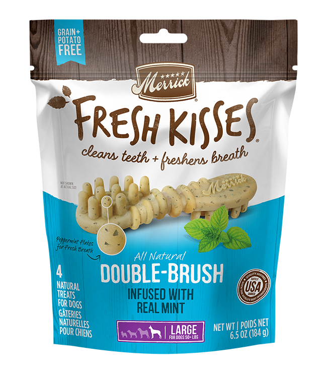 Merrick Fresh Kisses Mint Dental Treats For Large Dogs (11.5oz) (7Ct) 