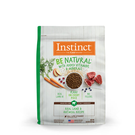 Instinct Adult Be Natural Lamb and Oatmeal Dry Dog Food (25lb) 