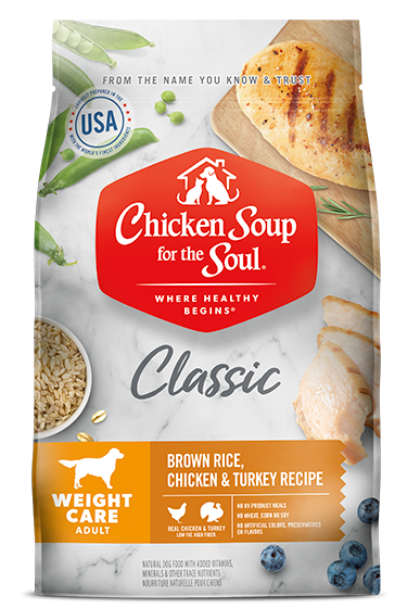 Chicken Soup Adult Brown Rice, Chicken and Turkey Weight Care Dog Food 