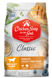 Chicken Soup Adult Brown Rice, Chicken and Turkey Weight Care Dog Food 