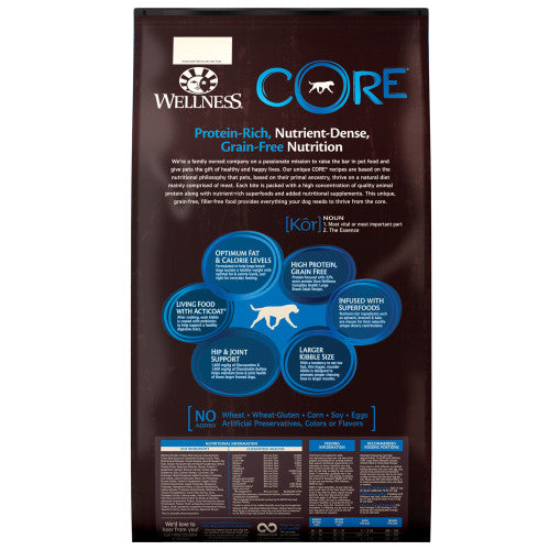Wellness CORE Grain-Free High-Protein Large Breed Dry Dog Food (24lb) 