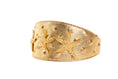 Load image into Gallery viewer, Gold Studded Italian Leather With

