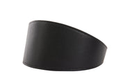 Black Vegan Leather 2 Wide Collar