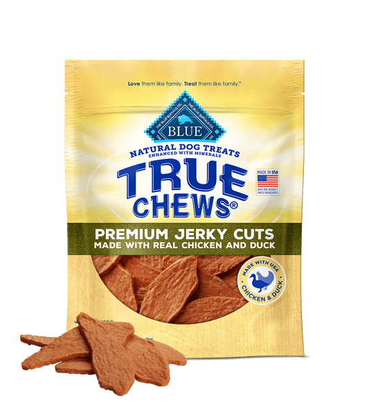 Blue Buffalo True Chews Jerky Cuts Chicken and Duck Dog Treats (10oz) 