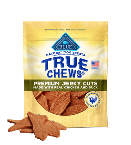 Blue Buffalo True Chews Jerky Cuts Chicken and Duck Dog Treats (10oz) 