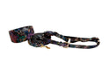 Load image into Gallery viewer, Floral/Lace Embossed Italian Leather 3 Wide Style  Collar, Leash, Harness Set
