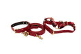 Load image into Gallery viewer, XS Red Viper Snake Collar, Leash, Harness Set
