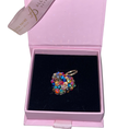 Load image into Gallery viewer, Love Charm Collection Puffy Heart Multi Color Swarovski Crystal Charm
