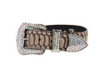 Load image into Gallery viewer, Grey Snake Print Hair On Hide Italian Leather Collar With Swarovski Hardware
