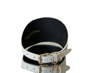 Luxury Pet Fashion Matte White Snake 4” Oval Collar