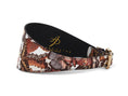Load image into Gallery viewer, Butterfly Print Italian Leather 3” Wide Style Collar
