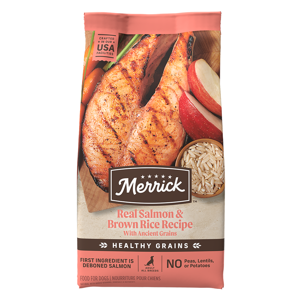 Merrick Classic Healthy Grains Salmon and Brown Rice Dry Dog Food 
