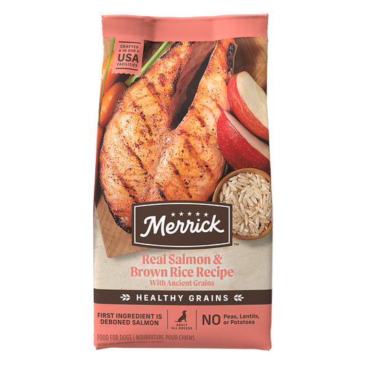 Merrick Classic Healthy Grains Salmon and Brown Rice Dry Dog Food 