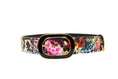 Load image into Gallery viewer, Floral, Scull, Snake Print Italian Leather Collar
