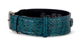 Load image into Gallery viewer, Teal and Black Snake Classic Collar
