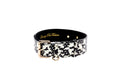 Load image into Gallery viewer, Black & White Snake Collar With Classic Gold Hardware
