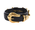Load image into Gallery viewer, Black Italian Leather Starfish Collar
