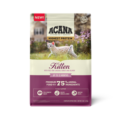 Acana Kitten Grain Free Chicken, Turkey and Salmon Cat Food (4lb) 