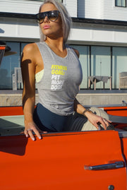 Fitness Goal | Dog Lover Sleeveless Tank | Gift for Dog Moms