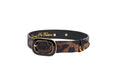 Load image into Gallery viewer, Abstract Leopard Print Italian Leather With Vintage Italian Hardware
