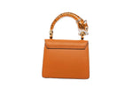 Tiger Bag With Orange Italian Leather