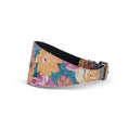 Load image into Gallery viewer, Floral Print Italian Leather 3” Wide Style Collar
