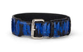 Load image into Gallery viewer, Black and Royal Blue Snake 3 Wide Style Collar
